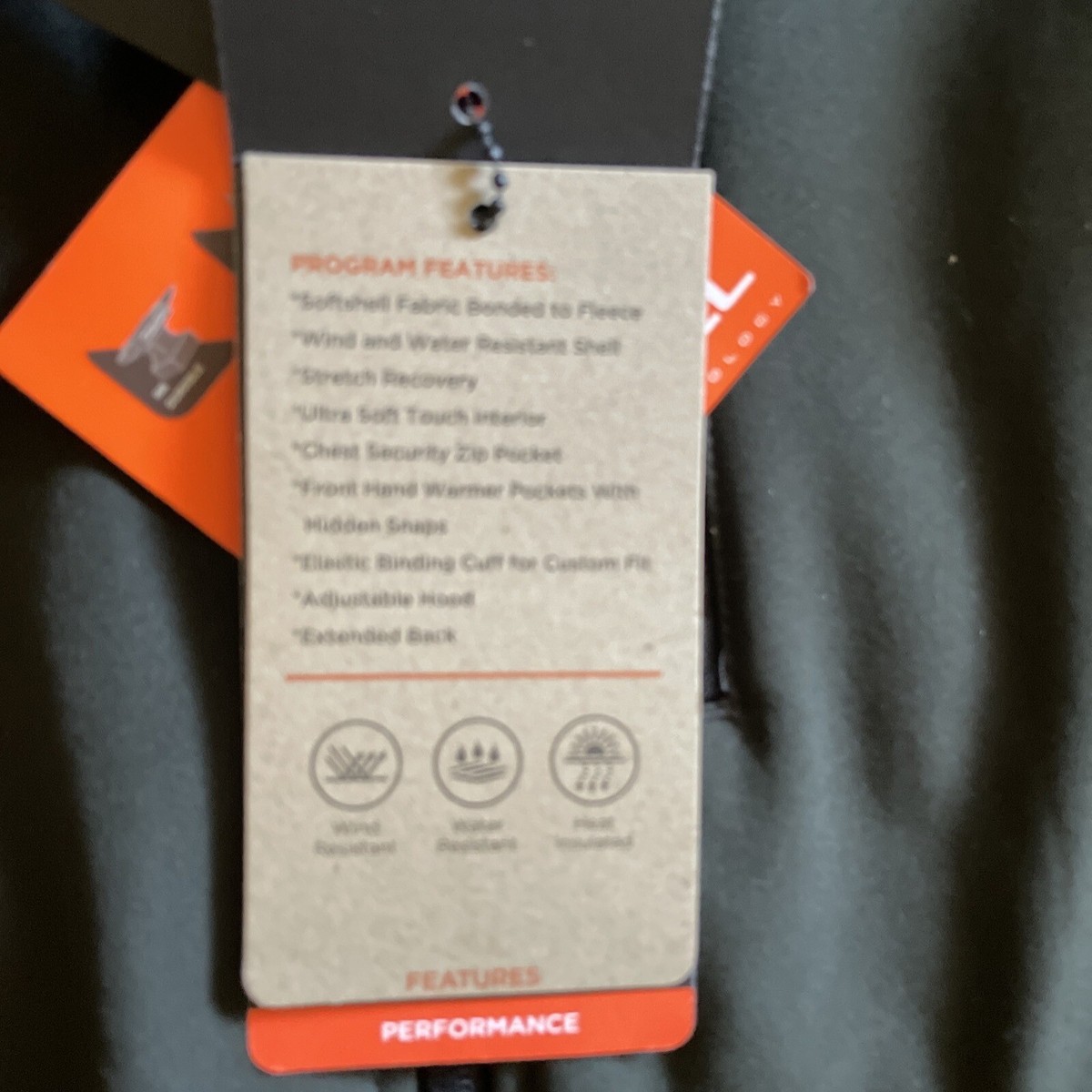 NEW HAWKE CO MEN'S HOODED WIND AND WATER RESISTANT JACKET BLACK