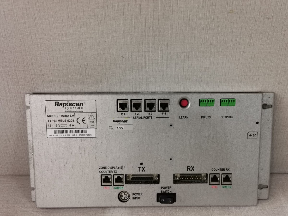 RAPISCAN SYSTEM METOR 6M /MELS 5208 WALK-THROUGH METAL DETECTOR