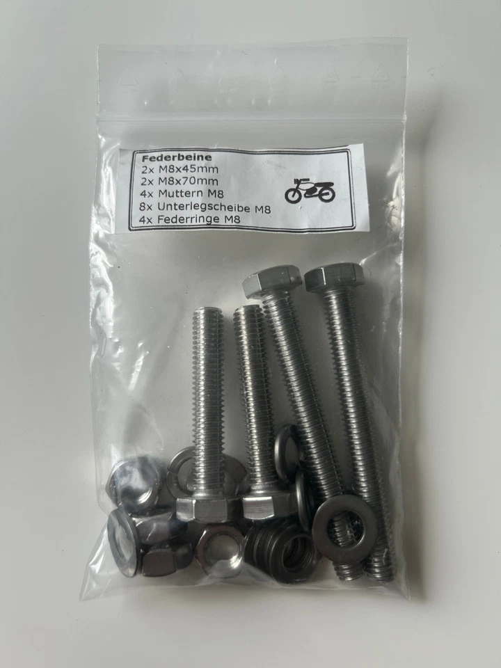 ✅Simson S51 EDELSTAHL Schraubenset  S50 S70 S80 & Enduro Normteile Schraubensatz - Bild 3 von 4