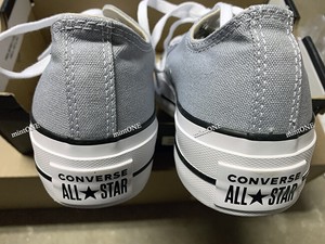 gray platform converse