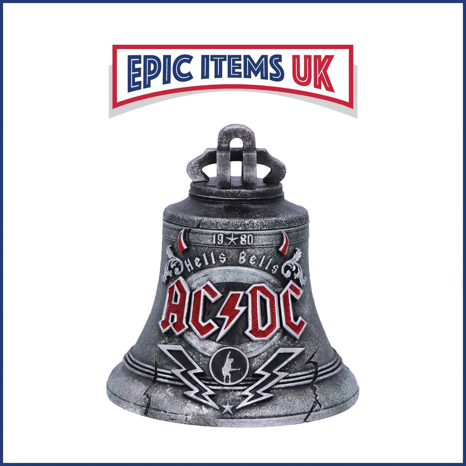 AC/DC Officially Licensed Hells Bells Box 13cm - IN STOCK
