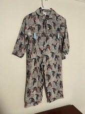 Pottery Barn Kids Marvel Captain America Button Pajamas PJs Size 6 Unisex