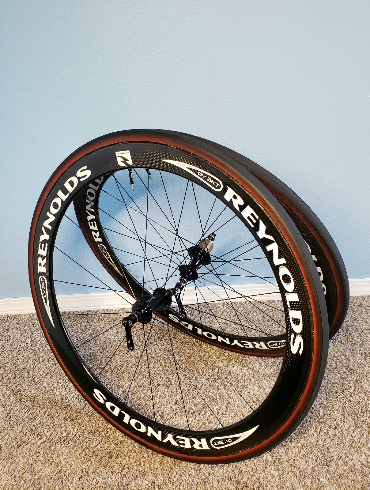 Reynolds DV3KT Carbon Fiber Tubular Wheelset 10Sp Shimano Sram 700c