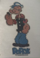 Original Vintage 1976 Popeye The Sailor Man Cartoon Mini Iron On Transfer