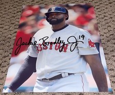 JACKIE BRADLEY JR SIGNED 8X10 PHOTO AUTOGRAPH RED SOX BASEBALL BOSTON AUTO