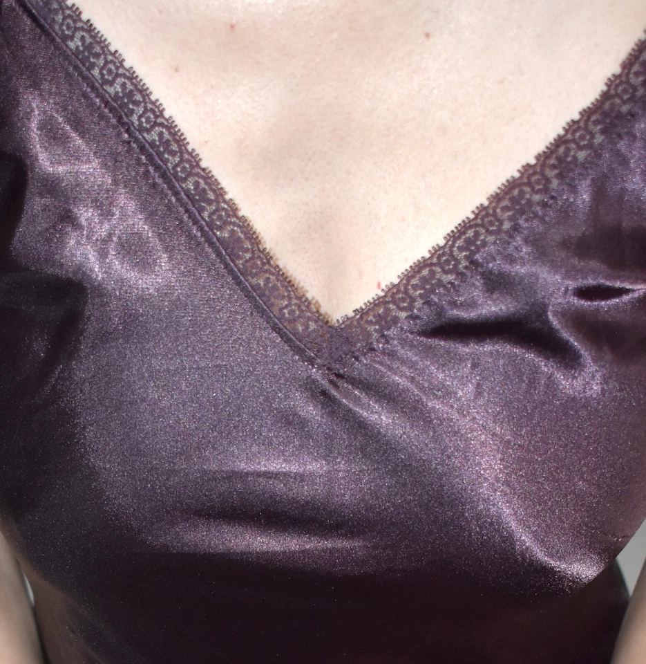 Sexy Satin Negligee * Minikleid mit Spitze * S (36) * Unterwäsche* Dessous - Bild 4 von 4