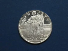 1/4oz Silver Standing Liberty Fractional Round APME 
