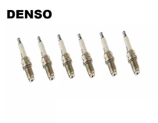 NEW Set Of 6 Audi BMW E36 Cadillac Daewoo Suzuki VW Spark Plugs Denso Resistor