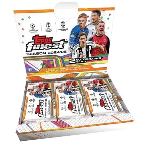 2024/25 Topps Finest UEFA Club Competitions Soccer Hobby Box - Rip + Ship
