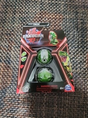 TITANIUM TROX GREEN GRAY COLOR BAKUGAN GENERATION 3 SPIN MASTER RARE