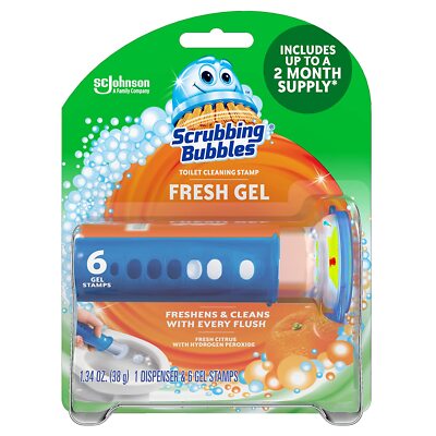Scrubbing Bubbles Fresh Gel Toilet Bowl Cleaning Stamps, Gel Cleaner, Helps Prev