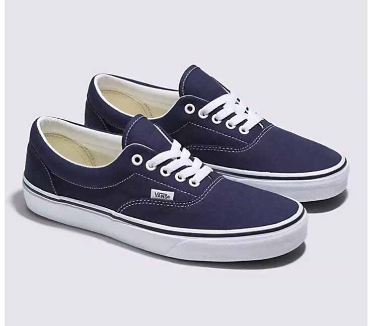 VANS Era VINTAGE '08-09 Navy Blue Skate Shoes Canvas Sneakers