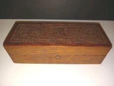 Wheeler & Wilson Wood Sewing Machine Accessory Parts Box 1890s Empty