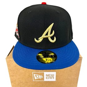 7 1/8 - Myfitteds Exclusive Atlanta Braves &ldquo;NES Action Set&rdquo; New Era Fitted Hat