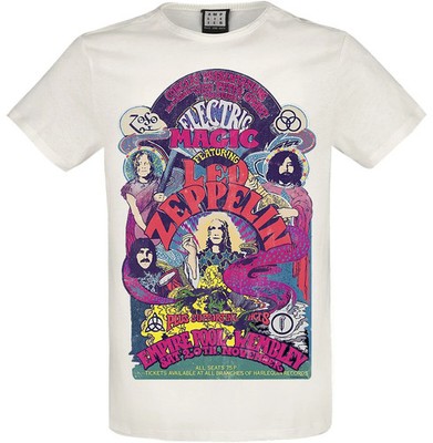 Led Zeppelin T-Shirt Herren Amplified Collection - Electric Magic altweiß