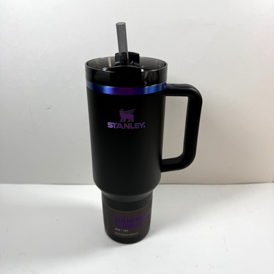 #ad STANLEY Quencher H2.0 Tumbler with Handle amp; Straw 40 oz Black Chroma New $49.99