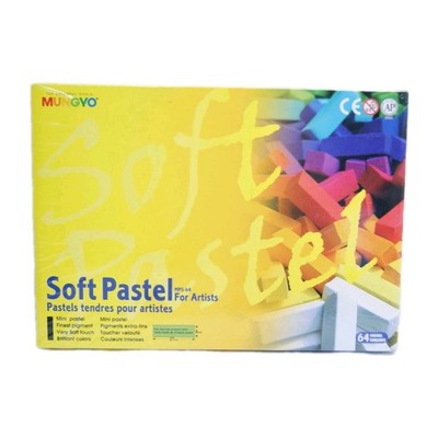 Mungyo Soft Pastel Artist Set 64 Colors   Square Sticks Non Toxic Sealed