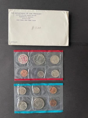 KMS USA 1972 The Department of the Treasury New York Uncirculated - Bild 1 von 4