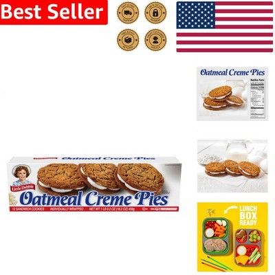 Oatmeal Creme Pies Sandwich Cookies 12 Individually Wrapped 16.2oz Kosher Snack
