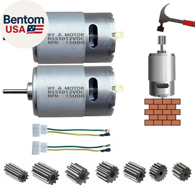 2 Pcs 12V RS550 15000RPM Electric Drive Motor for Power Wheels Upgrade,18 Volt M
