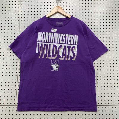 Northwestern Wildcats Shirt Mens Large Purple Short Sleeve University 22x28