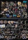 130 PAIRS Vintage Estate Costume Jewelry Earrings for Pierced Ears Mixed Lot