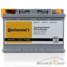 CONTINENTAL AUTOBATTERIE 12V 70Ah STARTERBATTERIE 760A EFB L3 START STOP