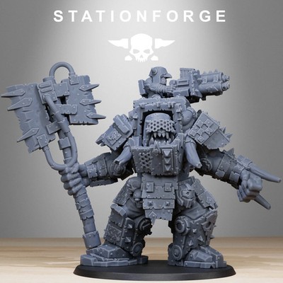 Orkaz Commander Ork Proxy Wargame Miniatures StationForge