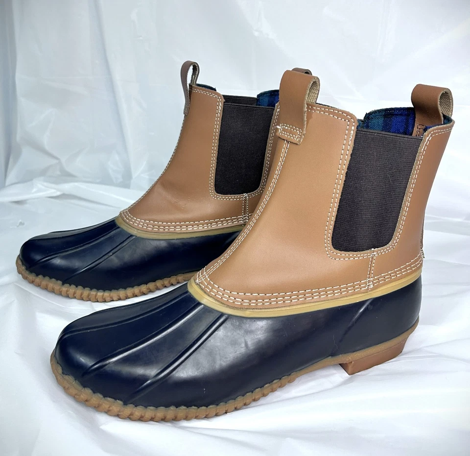 Botas para mujer Lands' End aisladas de franela forradas Chelsea Duck talla 11B Foto 4 de 4