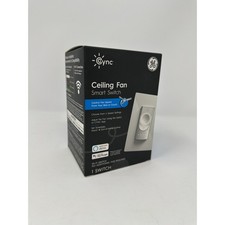 GE Cync Alexa Google Wi-Fi Smart Ceiling Fan Switch Neutral Wire - White #2434