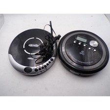 Jensen CD-115J and ONN ONA12AV025 Portable CD Player Bundle with FM Untested