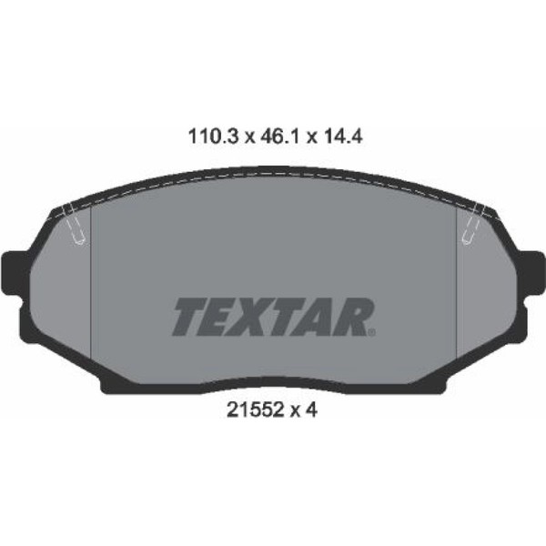 Textar 2155202 Bremsbelagsatz FüR Mazda Isuzu MX 5 Impulse NA-image