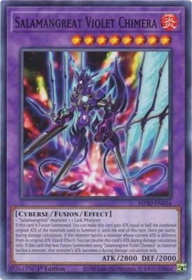 Salamangreat Violet Chimera - MP20-EN016 - Common - 1st Edition - Heavily Played