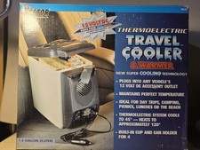 Vector VEC221 Thermo Electric Travel Console Cooler  Warmer 1.3 Gal 12 Volt