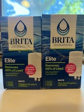 Brita Elite Faucet Mount Replacement Water Filter, 2-Pack White 100 gal
