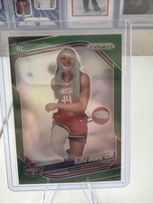 2025 Panini Prizm WNBA Kiki Iriafen #149 Green Prizm Variation Rookie Card