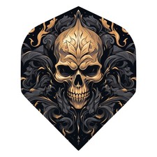 Dart Flights 100 Micron - Metal Skull - 4 Set...