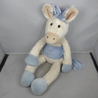SELTEN Jellycat - Slackajack Pony - kleines Plüschtier Kuscheltier 13 Zoll Babyblau & Creme