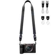 YMTHamaz3 Camera Neck Straps Thin,Binocular Strap with Quick 39 inch, Black