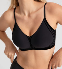 HoneyLove LiftWear Silhouette Bra Wireless 2X VAMP Black NWT
