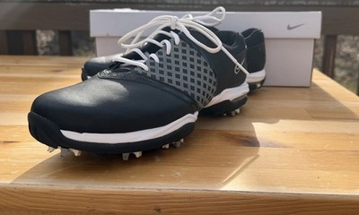 NIKE AIR EMBELLISH Women's Plaid Black Customizable Golf Shoes - Size 9