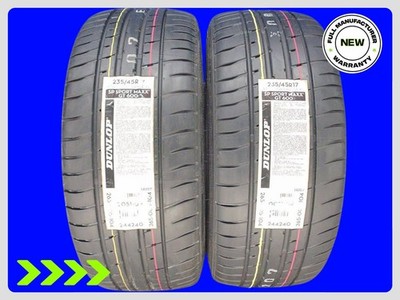 Set Of 2 Brand New 235/45R17 Dunlop SP Sport MAX GT 600 A XL Tires 2354517