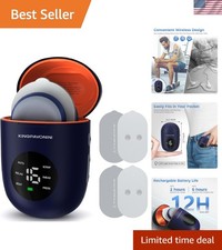 Compact Wireless TENS Muscle Stimulator with 6 Modes  User-Friendly LED Display