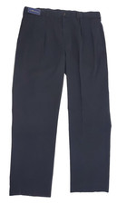  98 NWT POLO RALPH LAUREN 40 x 32 Pant Classic Pleated Chino Twill Cotton Navy