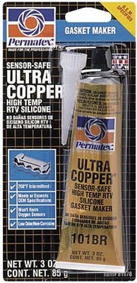 Permatex Ultra Copper Silicone Gasket Sealant - 3oz. Tube - 81878