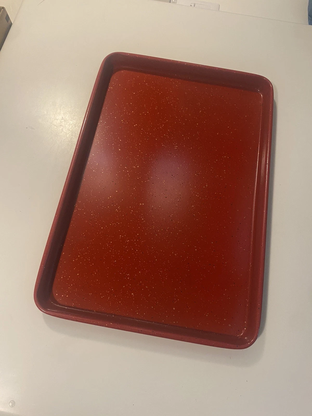 CasaWare Red Roasting Cookie Sheet 15.5 X 10.5 X 1” Mint