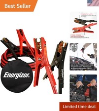 Professional Grade 12ft Jumper Cables - Heavy Duty With Compact Carrying Case