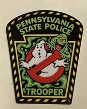 Pennsylvania State Police Patch Vinyl Sticker, 3in. Ghostbusters