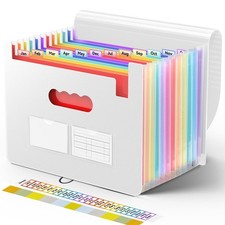Accordion File Organizer, 13 Pocket Expanding File Folders, Letter/A4