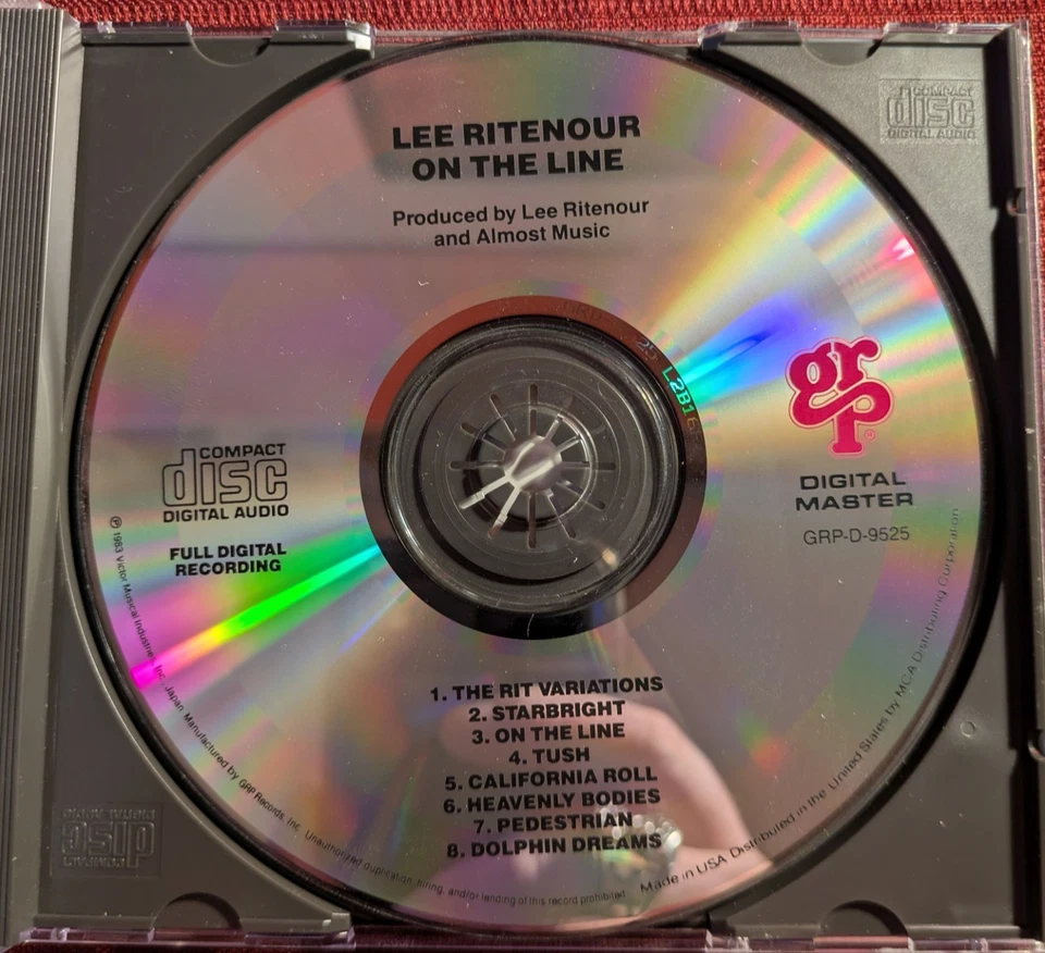 On the Line by Lee Ritenour [Audio CD](1990) **Used** Free Shipping Foto 4 de 4